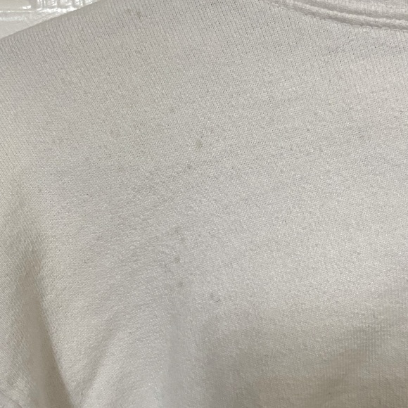 Retro John Galt Brandy Melville White & Ref Flame Sleeves Hoodie OS - Picture 7 of 9